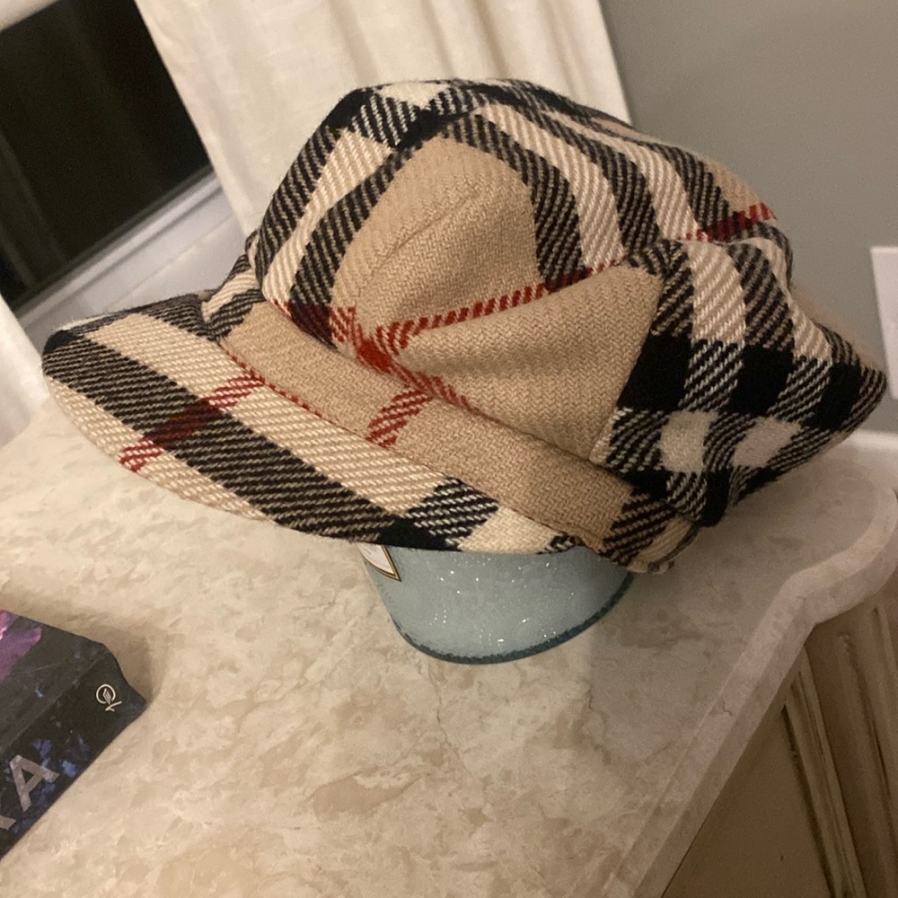 Burberry Newsboy Plaid Hat
